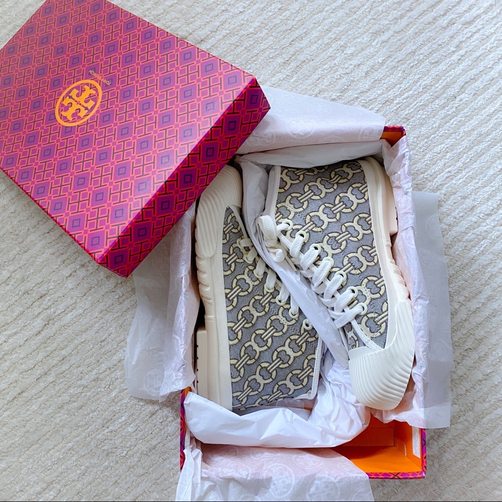 NWT Tory Burch Buddy High-Top Sneaker